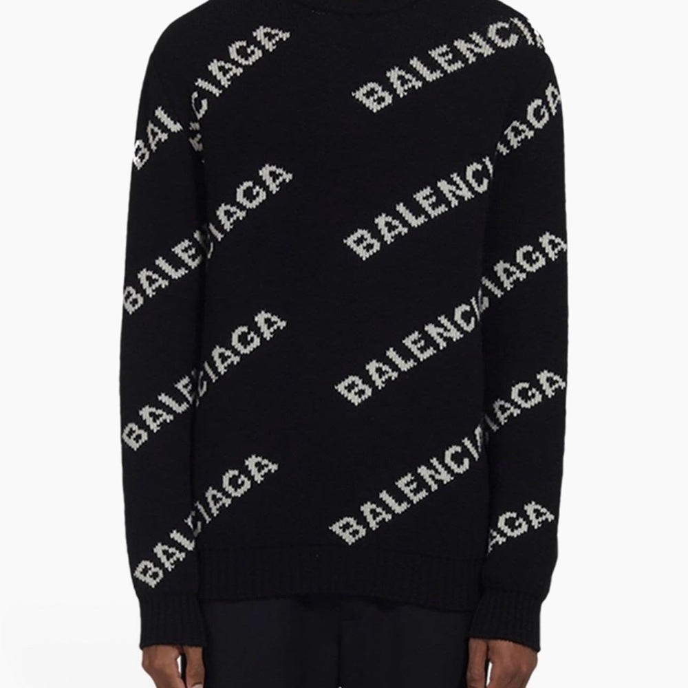 Balenciaga Black Logo Sweater
